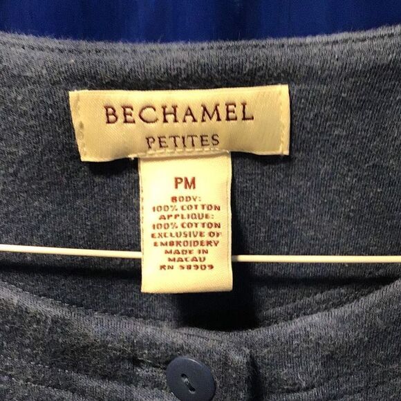 Embroidered Christmas sweater BECHAMEl petites size medium petite - Picture 6 of 6